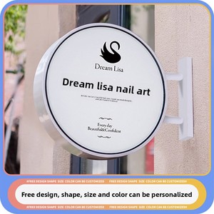 <strong>Light</strong> Box Billboard Stainless Steel Frame Double-sided Luminous Commercial Use Side Hanging Wall Hanging Door <strong>Light</strong> <strong>Board</strong> - Product Image 5