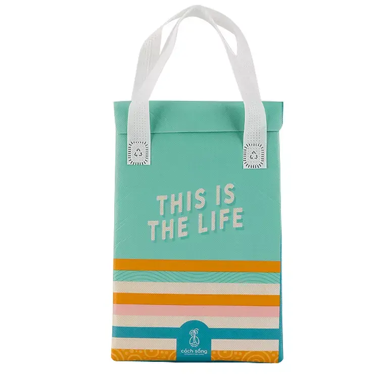 Customized Promotion Portable Insulated Lunch thermal Non Woven Food Delivery Cooler bag