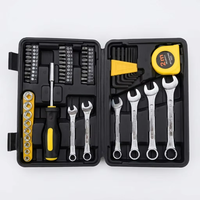 Ensemble d'outils à main professionnels de 55 pièces avec boîte de rangement, kit d'outils de réparation pour la maison, clé à douille, tournevis pour bricolage automobile
