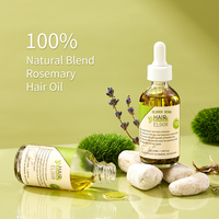 Huile de romarin et de ricin 100% naturelle, marque privée, sérum pour la croissance des cheveux et le soin du cuir chevelu, formule 2-en-1 pour la réparation et le lissage des cheveux, hommes et femmes
