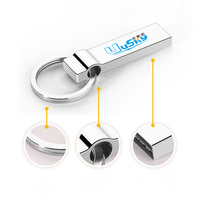 Flashdisk Mini Logam Perak Cermin 16Gb 32Gb 128Gb Memoria Usb Logo Kustom Memory Stick Cle bluetooth Usb Flash Drive