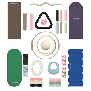 Customizable Logo Color Antislip Silicone Coating Yoga Set Portable Yoga Training Set with <b>Dumbbell</b> Weight Ankle & Wrist - Product Image 1