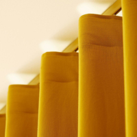 Rideaux en tulle texturé en lin plissé en forme de S pour cantonnières et revêtements de fenêtre