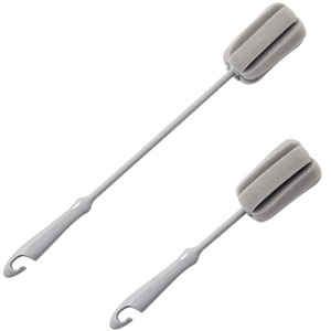 Long <b>Handle</b> Cup Brush <b>Sponge</b> Head Bottle Cleaning Brush For Glass Teacup Thermos Household Use - Product Image 5