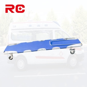 Camilla de Emergencia Manual Portátil de Aluminio Plegable en <span class=keywords><strong>2</strong></span> Partes, Color Azul Oxford, con Ruedas, Asa de Arrastre y Correas Royaltrust RC-F10 - Product Image 3