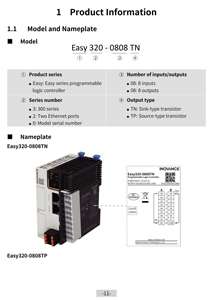 คอนโทรลเลอร์ PLC รุ่น Inovance Easy300 ซีรีส์ 8 อินพุต 8 เอาท์พุต PLC ใหม่ Easy320-0808TN ตัวควบคุมลอจิกแบบตั้งโปรแกรมได้ - Product Image 6