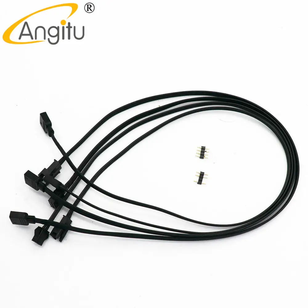 Angitu 12v/5V RGB ARGB DEEPCOOL/Phanteks/Lian-Li/LED Light Strip 3Pin/4Pin SM ARGB Control Adapter Cable