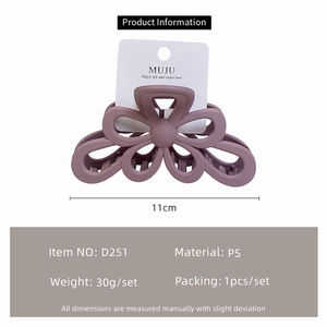 <span class=keywords><strong>PL</strong></span> 11cm Bow Claw Clips Hair Boutique Premium mate Accesorios para el cabello Back Head Shark clip - Product Image 5