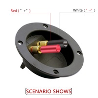 Connecteur banane d'alimentation hi-fi pour câble de 4MM, 50 pièces, connecteur banane pour haut-parleur Audio, prise en laiton plaqué or avec tube en plastique