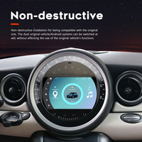 Système multimédia à écran CarPlay sans fil de 7 pouces Android13 lecteur DVD de voiture toujours cool pour BMW Mini R56