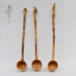 Bamboo Spoon Natural Bamboo Handle Traditional Chinese <b>Tea</b> <b>Set</b> Coffee Brown With Handle Chongqing Origin - Product Image 1