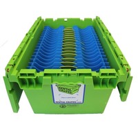 Caisses logistiques en plastique empilables et emboîtables de taille personnalisée stockage déménagement roulement conteneur fourre-tout en plastique personnalisation