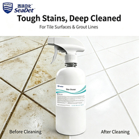 Nettoyant puissant pour carrelage 500 ml, spray pour salle de bain, éliminateur de taches profondes, liquide professionnel pour le polissage des surfaces céramiques