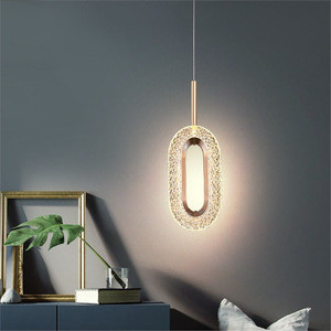 โคมไฟเพดานดีไซน์คริสตัลรูปวงรี Binchi Lighting สำหรับห้องนอน ห้องนั่งเล่น - Product Image 1