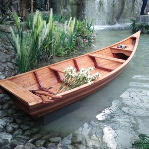 Barco <span class=keywords><strong>de</strong></span> madera hecho a mano, 5m, personalizado - Product Image 6