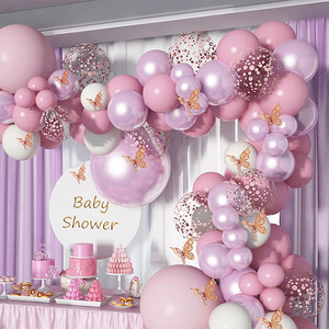 Nouvel ensemble de ballons en latex rose macaron <span class=keywords><strong>pour</strong></span> décoration de fête d'anniversaire et de baby shower, kit de fournitures de mariage, ensembles de ballons d'anniversaire en latex <span class=keywords><strong>pour</strong></span> intérieur - Product Image 2