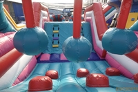 Lilytoys Grand château gonflable commercial pour enfants et adultes, idéal pour les jeux en plein air