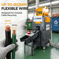 Machine à granuler les fils de cuivre Lansing LX-100B 20-30 kg/h, mini broyeur électrique à sec pour la production de poudre de cuivre