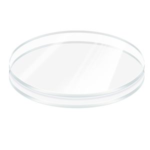 Ensemble de 2 pièces de feuille de plexiglas transparent de 6 pouces de diamètre 1/4 rond en acrylique disque à gâteau feuille acrylique pour dessus de table ou toile de fond - Product Image 2