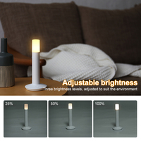 Lampe de nuit LED moderne à piles pour chambre et camping