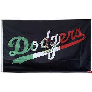 ธงทีม MLB ของจีน ผลิตจากโรงงาน ขายส่ง ธงพิมพ์สองด้าน ขนาด 3x5 ฟุต สำหรับใช้งานกลางแจ้ง ธงทีมลอสแอนเจลิส ดอดเจอร์ส พร้อมห่วงโลหะ 2 จุด - Product Image 6