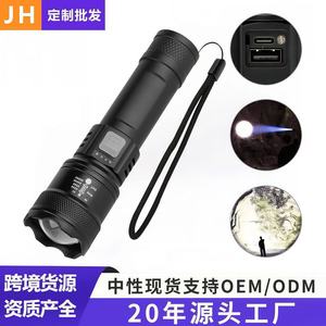 <b>Led</b> <b>Flashlight</b> 600Mh Rechargeable Usb Zoomable Outdoor Emergency Home Use - Product Image 4