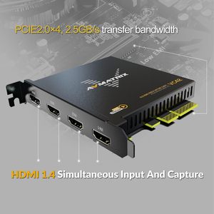 Thẻ ghi hình AVMATRIX 1080p60 độ trễ cực thấp 4-PCI-E phát trực tiếp và ghi hình cho PS5, PS4 Pro, Xbox Series X/S, thiết bị <span class=keywords><strong>video</strong></span> Xbox - Product Image 2