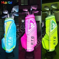 Danseurs aériens de golf personnalisés, tube gonflable, homme gonflable, éclairage LED, danseur aérien avec souffleur pour la promotion d'activités de golf