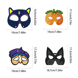 หน้ากากกระดาษฮาโลวีนสําหรับเด็กเครื่องแต่งกายปาร์ตี้น่ากลัวกรีดร้องแม่ผีฟักทองซอมบี้แวมไพร์สําหรับปาร์ตี้ฮาโลวีนอุปกรณ์เด็ก - Product Image 2