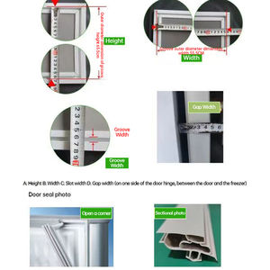 Juego de Juntas para <span class=keywords><strong>Puerta</strong></span> Longhey, <span class=keywords><strong>Universal</strong></span> para Refrigeradores y Congeladores, Evita la Pérdida de Aire Frío, con Juntas Magnéticas de PVC y <span class=keywords><strong>Goma</strong></span> - Product Image 4