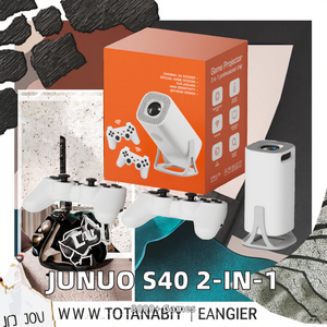 โปรเจคเตอร์พกพา S40 4K ระบบแอนดรอยด์ สมาร์ทโปรเจคเตอร์ 2-in-1 สำหรับโฮมเธียเตอร์ในห้องนอน พร้อมเกมคลาสสิกกว่า 3000 เกม - Product Image 3