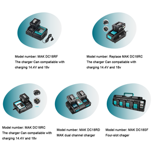 Paquete de Baterías de Iones de Litio VICTPOWER de 18 V y 4.0 Ah para Herramientas Eléctricas con Cargador Doble - Product Image 6
