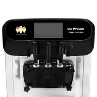 Machine à crème glacée verticale pour fabrication professionnelle, appareil Commercial pour faire de la glace populaire, 3 emplacements, en vente, 2020