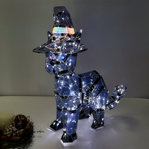 <strong>Halloween</strong> Decorations Black Wearing a Witch <strong>Hat</strong> <strong>Cat</strong> Led Light Living Room Decor Luminous Led Lights Glowing <strong>Cat</strong> - Product Image 4
