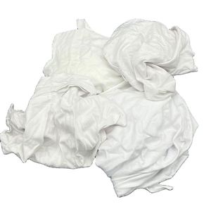 Direct Sell Industrial and Workshop Use <strong>White</strong> Color 100% Cotton Recycling <strong>Used</strong> t <strong>Shirt</strong> Clothing Rag Top <strong>Shirt</strong> - Product Image 3