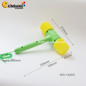 Martello Giocattolo in Plastica Verde-Giallo Shuangqu, Parti Speciali per Gioco Arcade Touch Screen <span class=keywords><strong>Mr.</strong></span> <span class=keywords><strong>Wolf</strong></span>/Mice/Bee/Frog per Bambini dai 3 Anni in su, Spina UK - Product Image 6