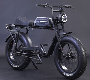 Vélo électrique puissant à pneus larges de 20 pouces pour adultes, 48V 750W, vélo électrique tout-terrain à suspension intégrale, vélo électrique hybride - Product Image 5