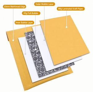Poly Padded Envelope <b>Bag</b> Navy With Custom Logo Mailer Blue Bubble Mailers <b>Bags</b> - Product Image 4