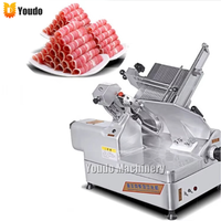 Puissant entièrement automatique Commercial électrique trancheuse à viande Cutter nouvelle condition verticale congelée viande Cutter Machine 220V tension