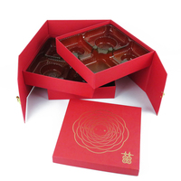 Boîte Cadeau Rigide de Luxe Personnalisée pour Gâteaux de Lune et Sushi, Embossage, Lamination Mate, Emballage en Carton Recyclable, Fête de la Mi-Automne