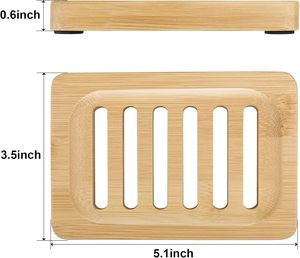 Porte-savon décoratif en bois moderne avec conception de base rehaussée pour garder le savon au sec Baignoire d'évier de salle de bain de cuisine pour une utilisation en fête - Product Image 4