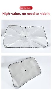 Pare-soleil de pare-brise de voiture sur mesure, pliable, bloquant 99% des UV, parasol pour pare-brise de voiture pour BMW X1 - Product Image 3