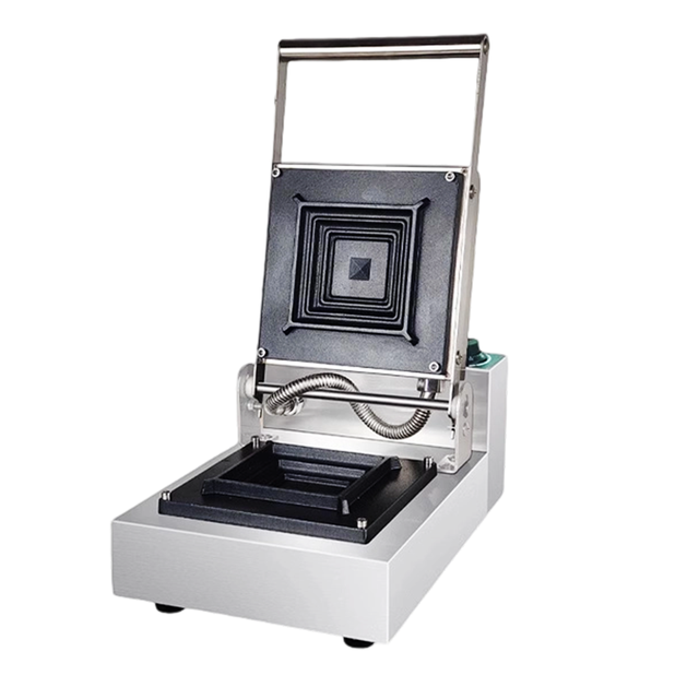 New 220V Electric Commercial Stainless Steel Automatic Sandwich Waffle Machine High Productivity Portable Design for Restaurants