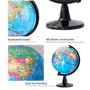 Globo Terráqueo de Plástico de 10.6cm, Modelo Educativo MAC-F03 de Alta Definición MAXCARE para Estudiantes, Adorno de Escritorio para Oficina, para Niños - Product Image 4