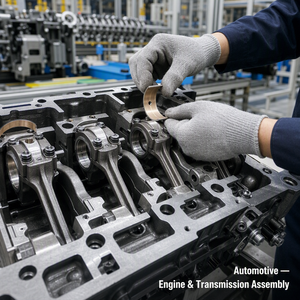 Roulement bimétallique haute charge 250 MPa avec revêtement en alliage fritté, douille à support acier, résistant à l'usure pour vilebrequin de moteur automobile - Product Image 5