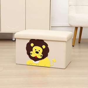 Comfortable <b>Ottoman</b> with Storage Sitting Storage Box Foldable Storage <b>Stool</b> - Product Image 2