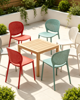 Chaise de salle à manger moderne en plastique de qualité supérieure, avec accoudoirs et dossier ergonomiques, empilable, imperméable, pour la maison, le bureau, les restaurants, les écoles