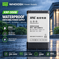 Alimentation LED XINRUI XRF-300B-12 AC/DC étanche à sortie unique 12VDC 300W pour éclairage extérieur et signalétique