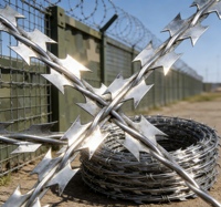 <strong>Best</strong> Seller Galvanized Security Fencing Concertina Price Anti Climb Blade Barbed <strong>Wire</strong> Prison razor Barbed <strong>Wire</strong>
