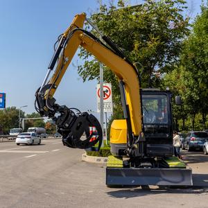 6.5ton HT65 نوع زاحف جديد مع مرفق دلو متعدد الاستخدامات لمواقع البناء - Product Image 3